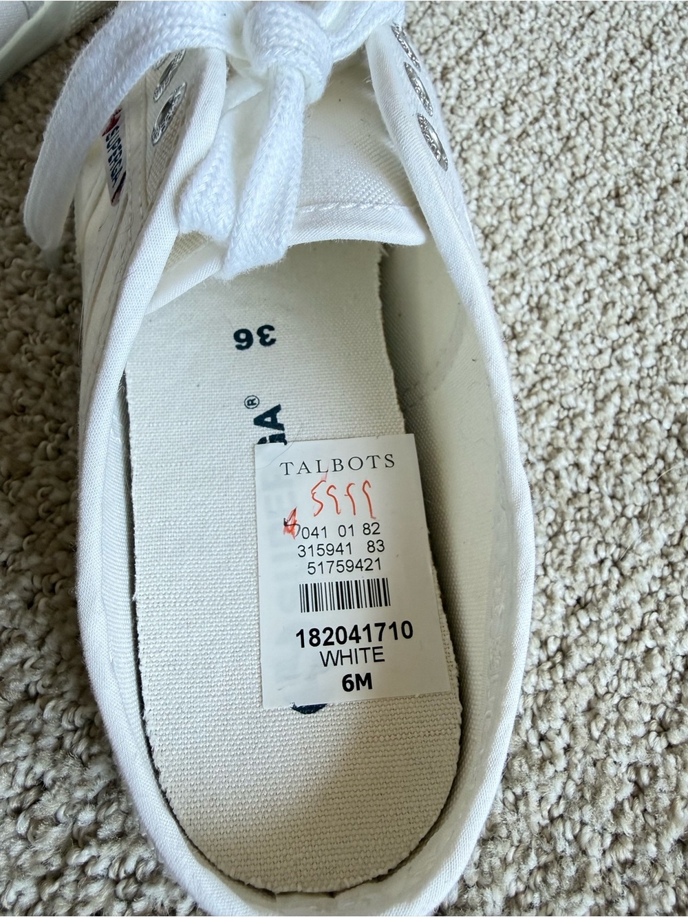 Superga 2288 Vcotw Fantasia Collection White Canvas Mule Sneakers New 36 6 - Picture 11 of 14